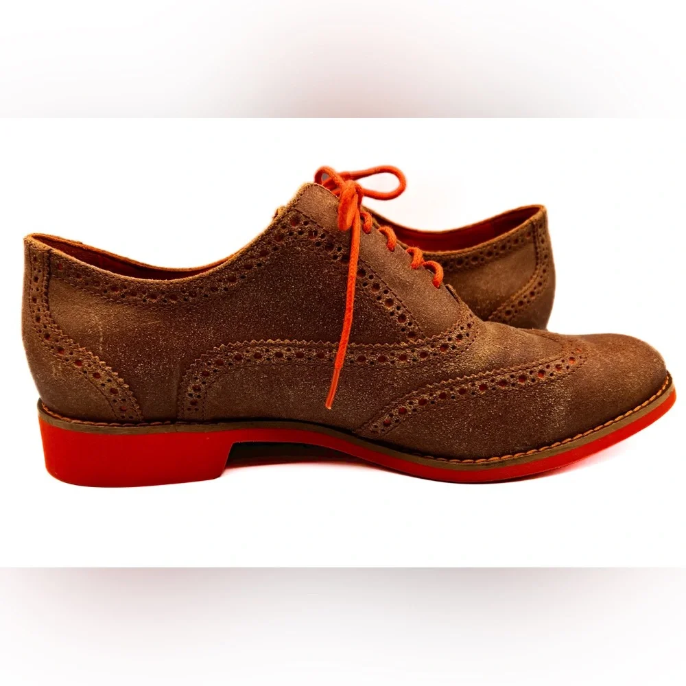 Cole Haan Brown and Orange Flats - Picture 11 of 16